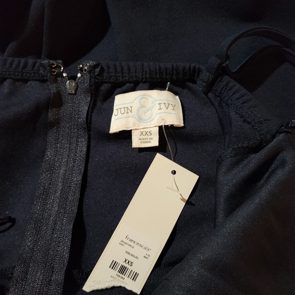 Francesca's Collection Jun & Ivy Navy Blue Mini Sz Xxs - Picture 6 of 8